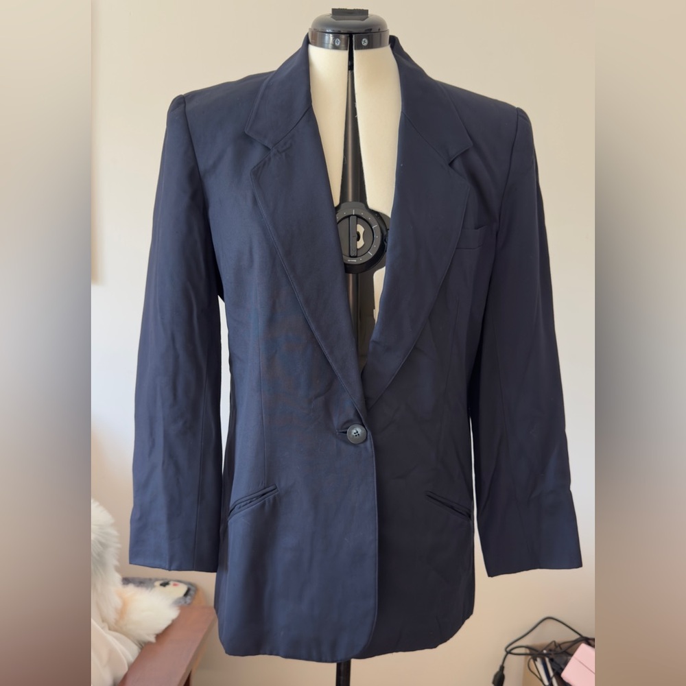 Women's Navy Blazer with Red Lining